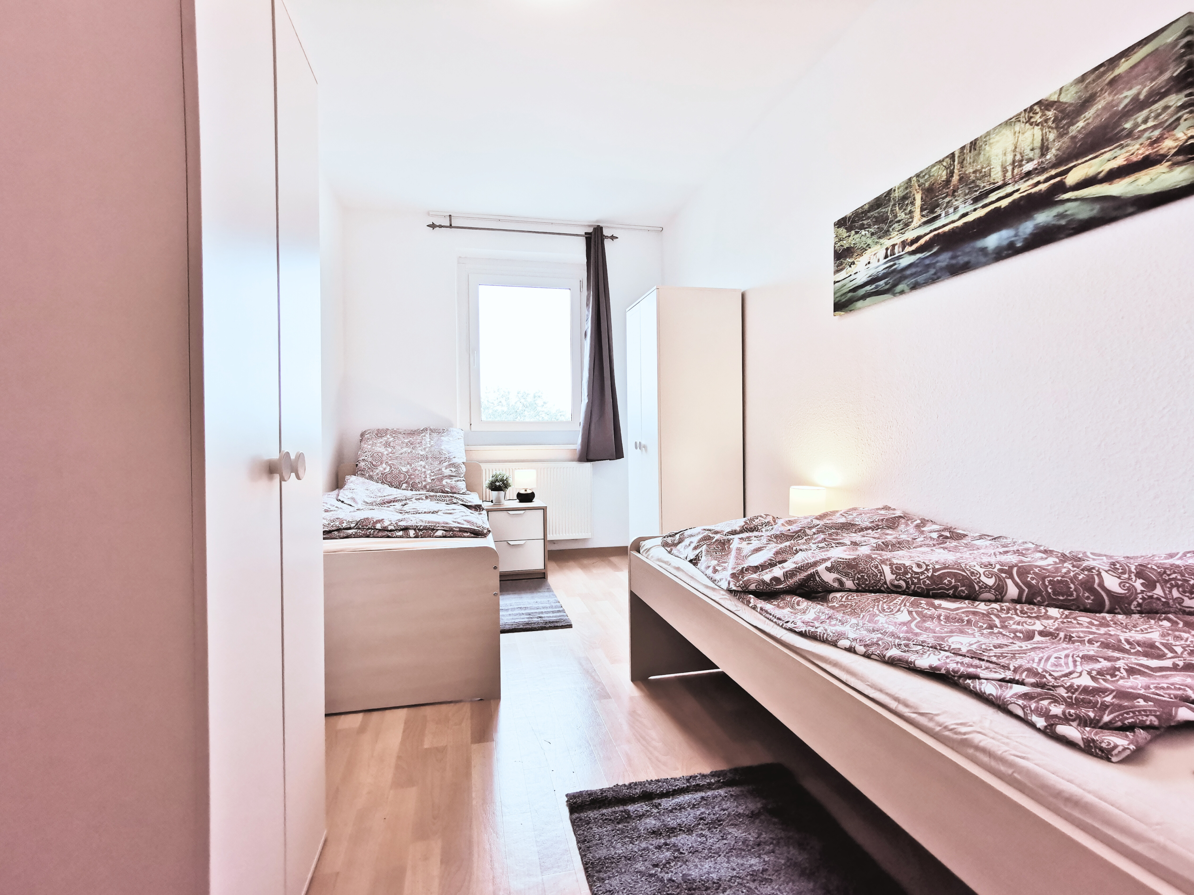 Monteurwohnung - Brandenburg Nord - Schlafzimmer - flex living -  Monteurwohnungen in Brandenburg