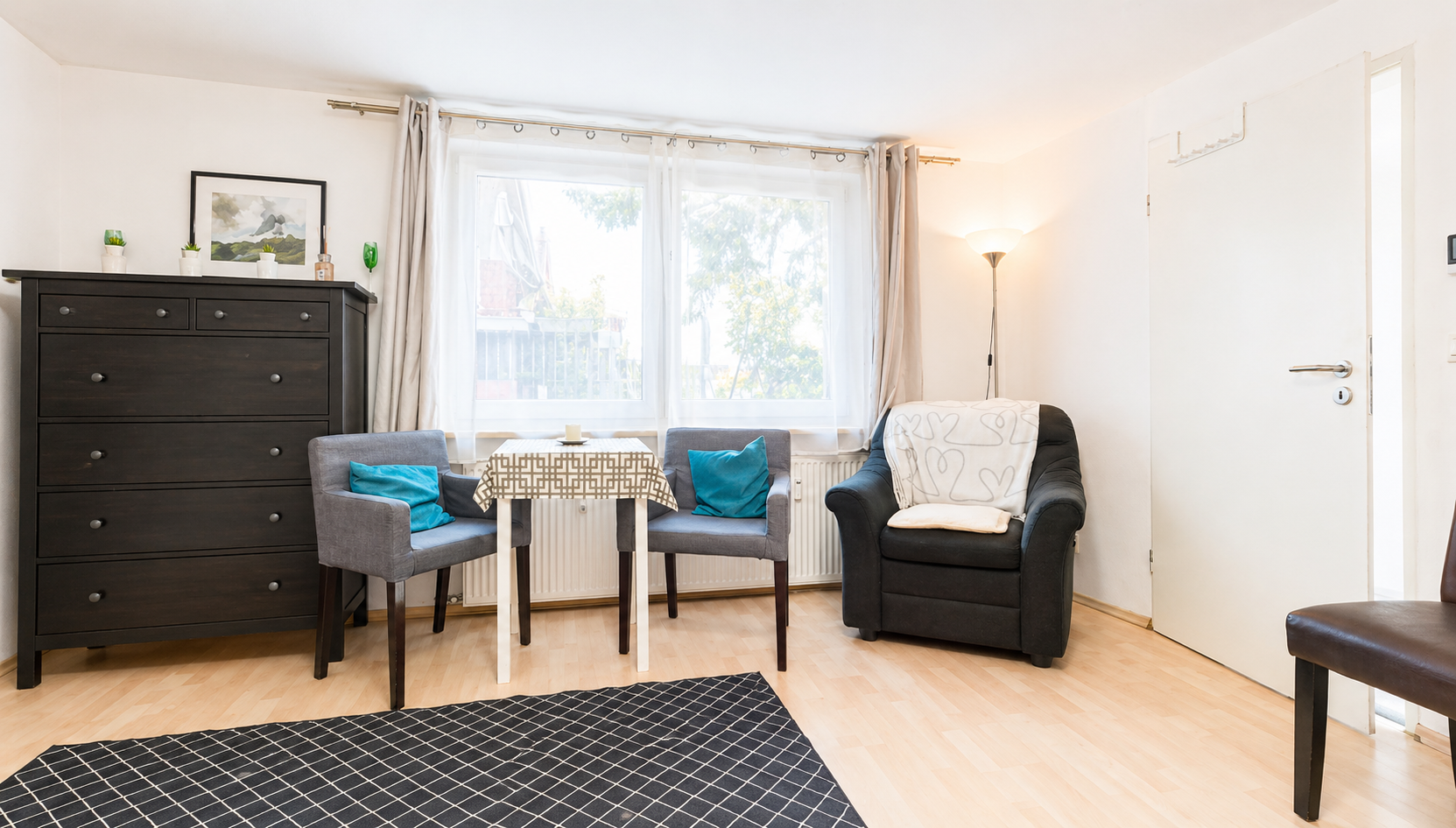 Monteurwohnung - Mörfelden-Walldorf - Schlafzimmer - flex living -  Monteurwohnungen in Wiesbaden