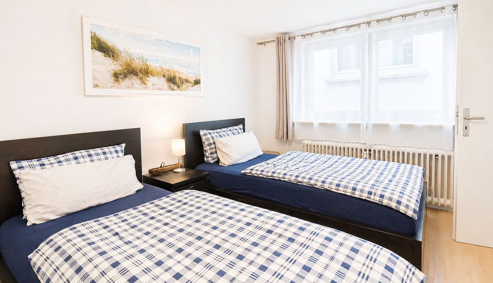 Monteurwohnung - Mörfelden-Walldorf - Schlafzimmer - flex living -  Monteurwohnungen in Wiesbaden