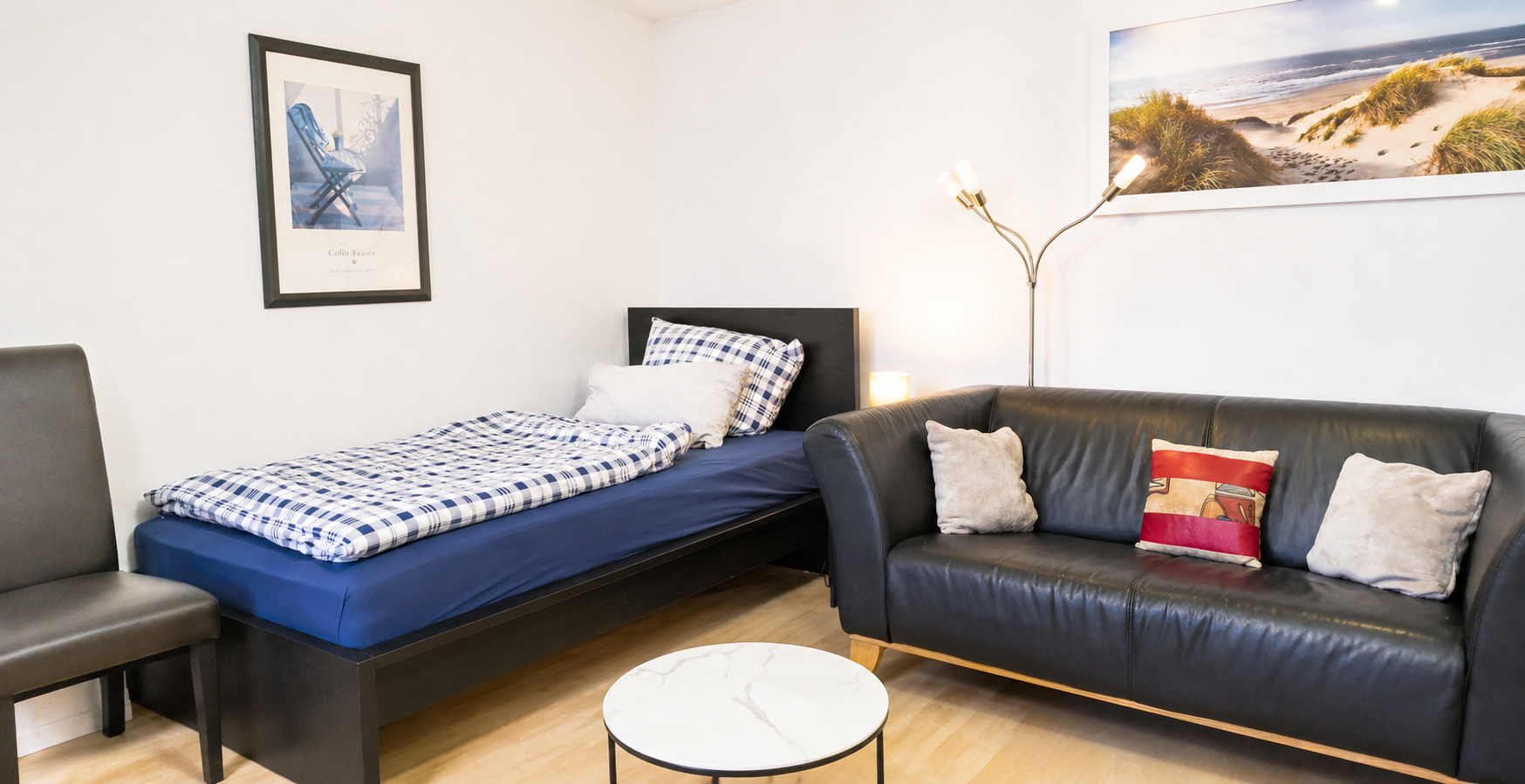 Monteurzimmer: Schlafzimmer - flex living -  Monteurwohnungen in Wiesbaden