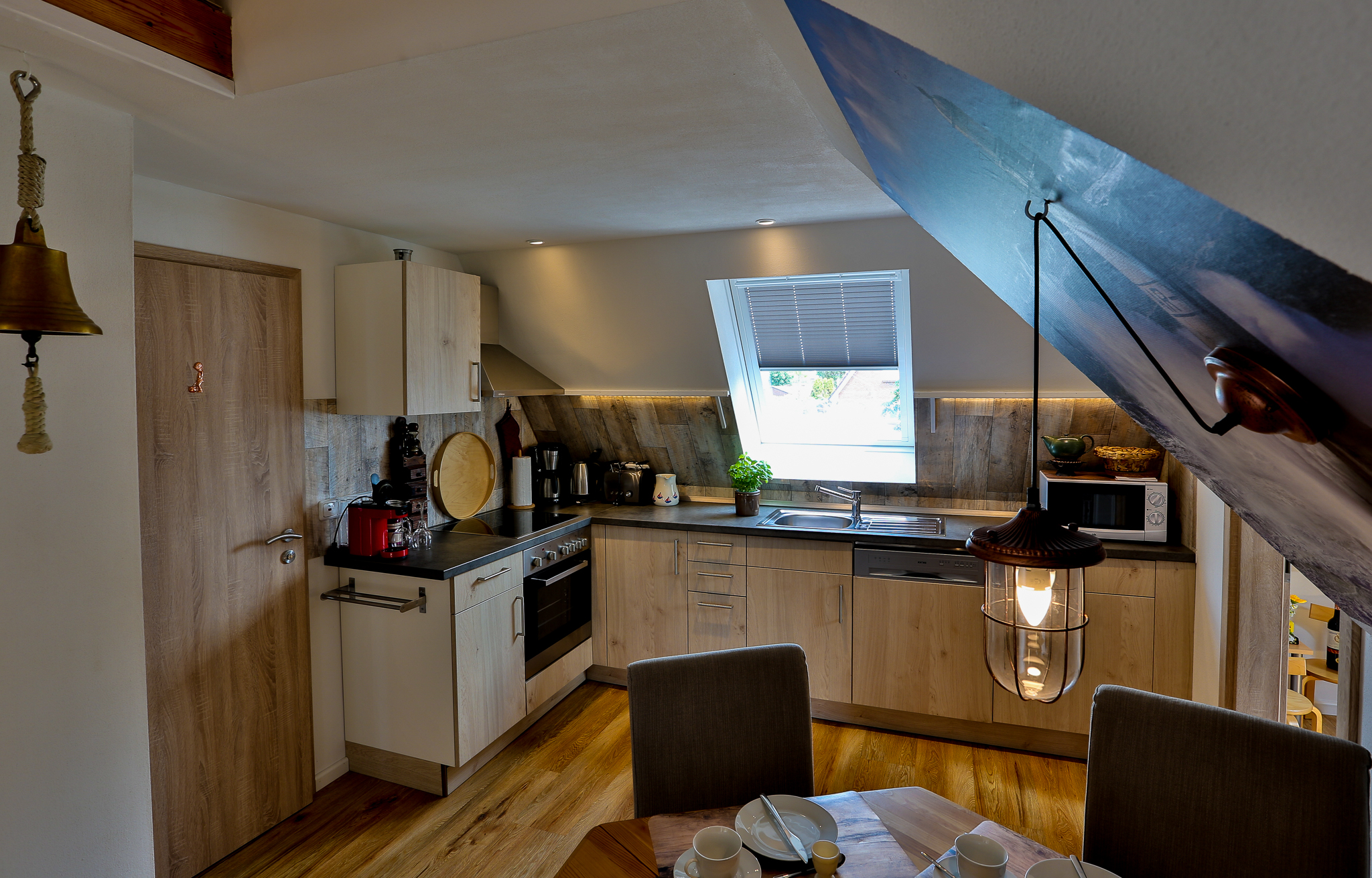 Monteurzimmer: Küchenzeile OG - Hus Möwenschiet 2-8 Pers.