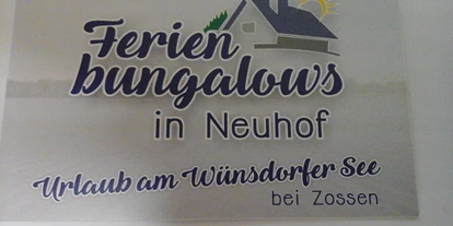 Monteurwohnung - Bettwäsche: Bettwäsche gegen Gebühr - Deutschland - Ferienbungalows Neuhof