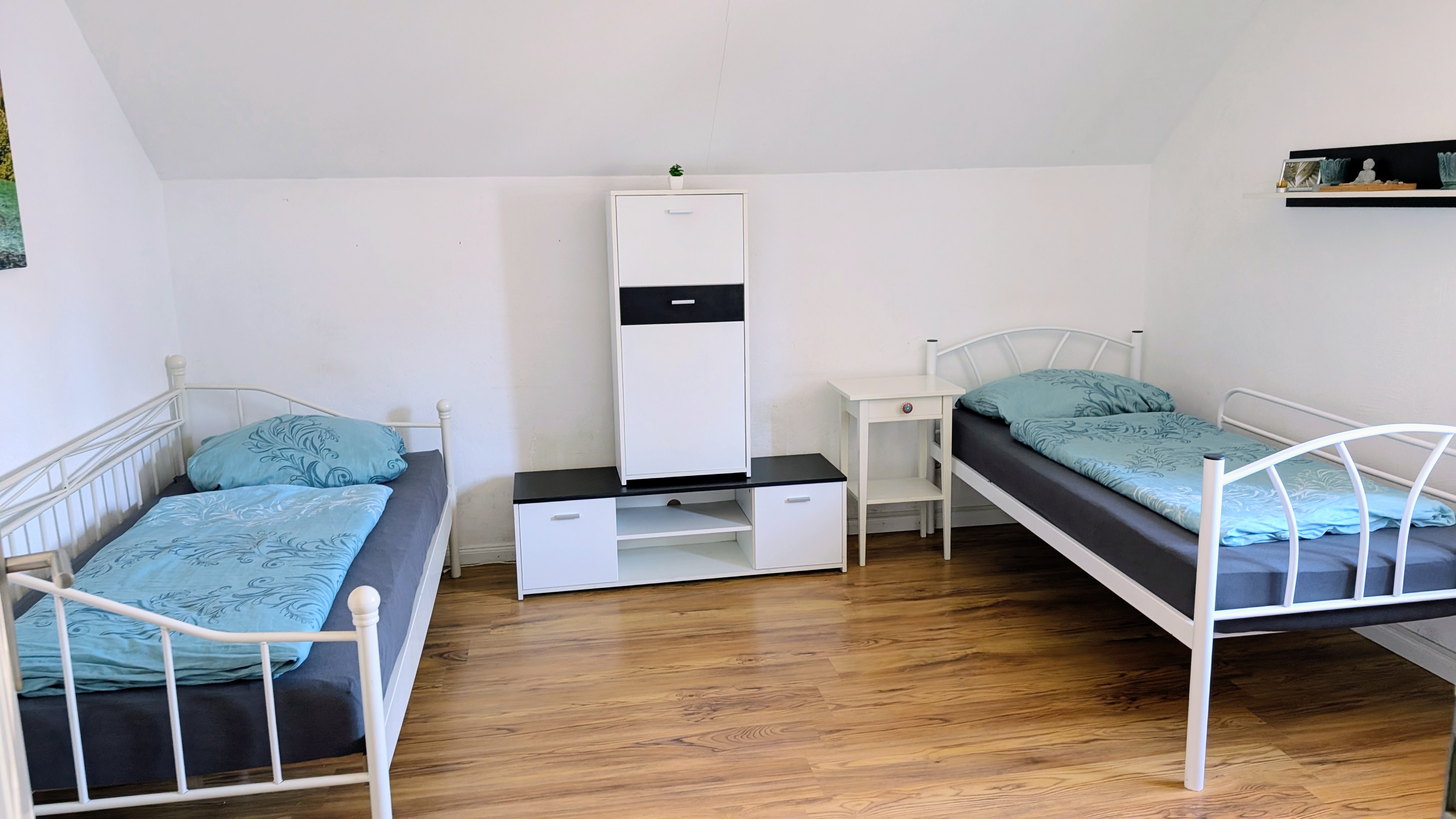 Monteurwohnung - Zimmertyp: Doppelzimmer - Allgäu / Bayerisch Schwaben - Schlafzimmer B, 2x Einzelbetten - Eva Richter