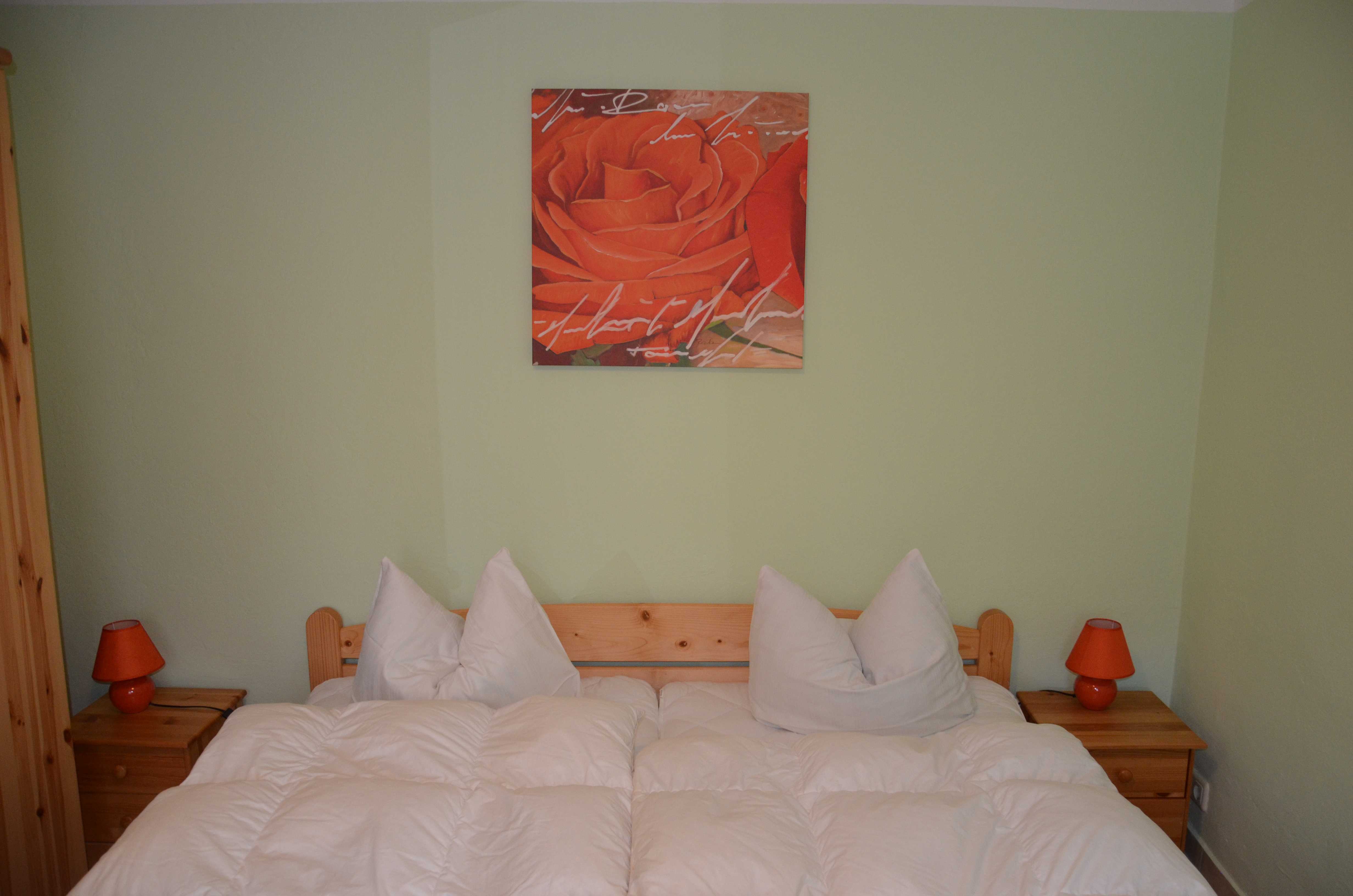 Monteurzimmer: Doppelbett - Bungalow Emilia