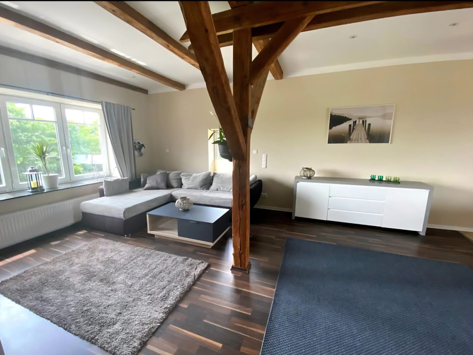 Monteurwohnung - Kaffeemaschine - Schleswig-Holstein - Wohnzimmer - Ferienwohnung Turmblick 