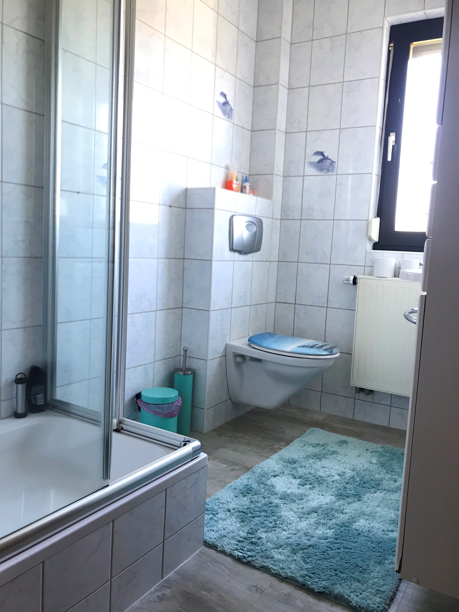 Monteurwohnung - Zimmertyp: Mehrbettzimmer - Hessen - Bad oben mit Dusche - Ferienhaus Tim