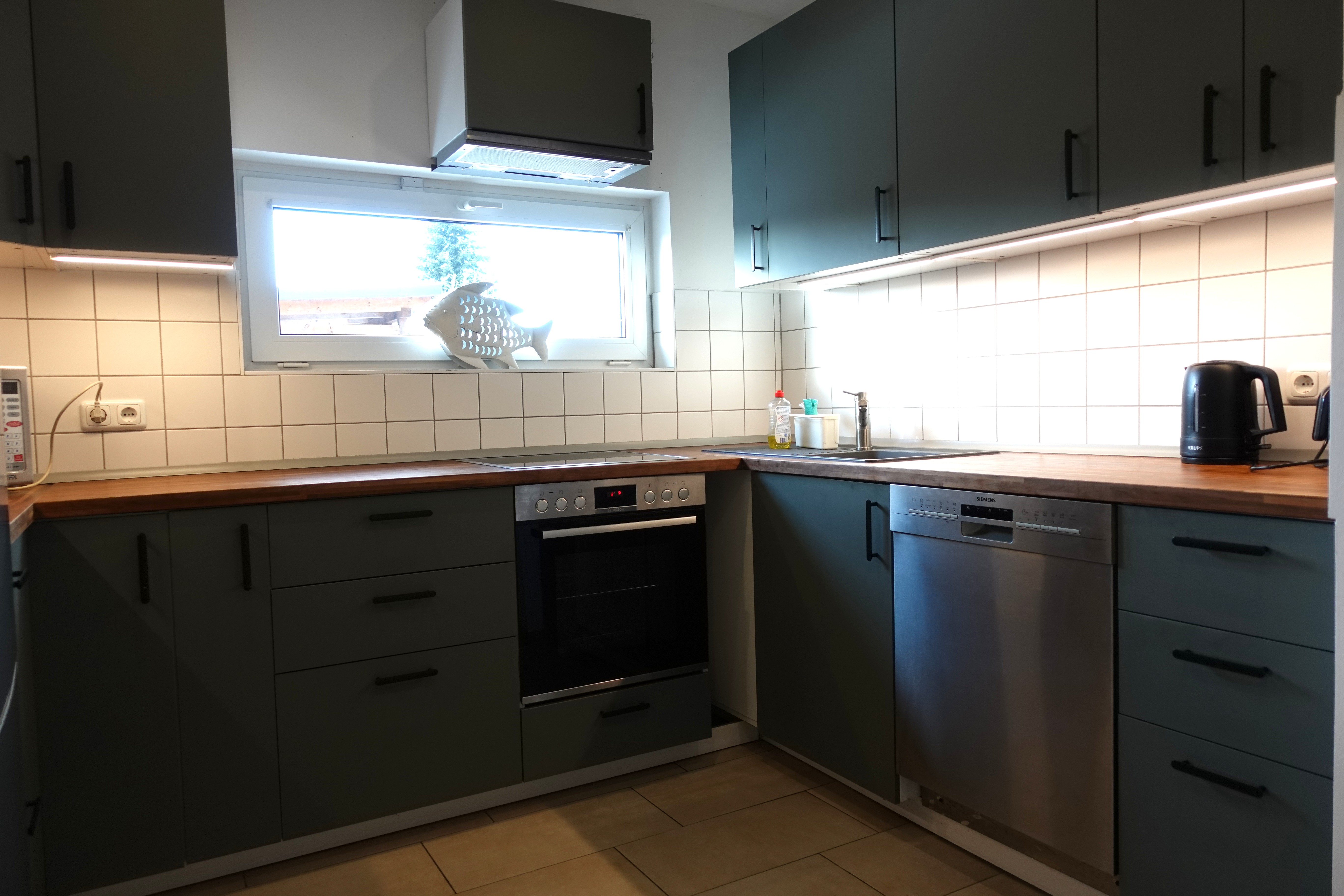 Monteurzimmer: Küche - Haus Irmgard 1-6 Personen. Wir bieten Unterkünfte für insg 60 Personen