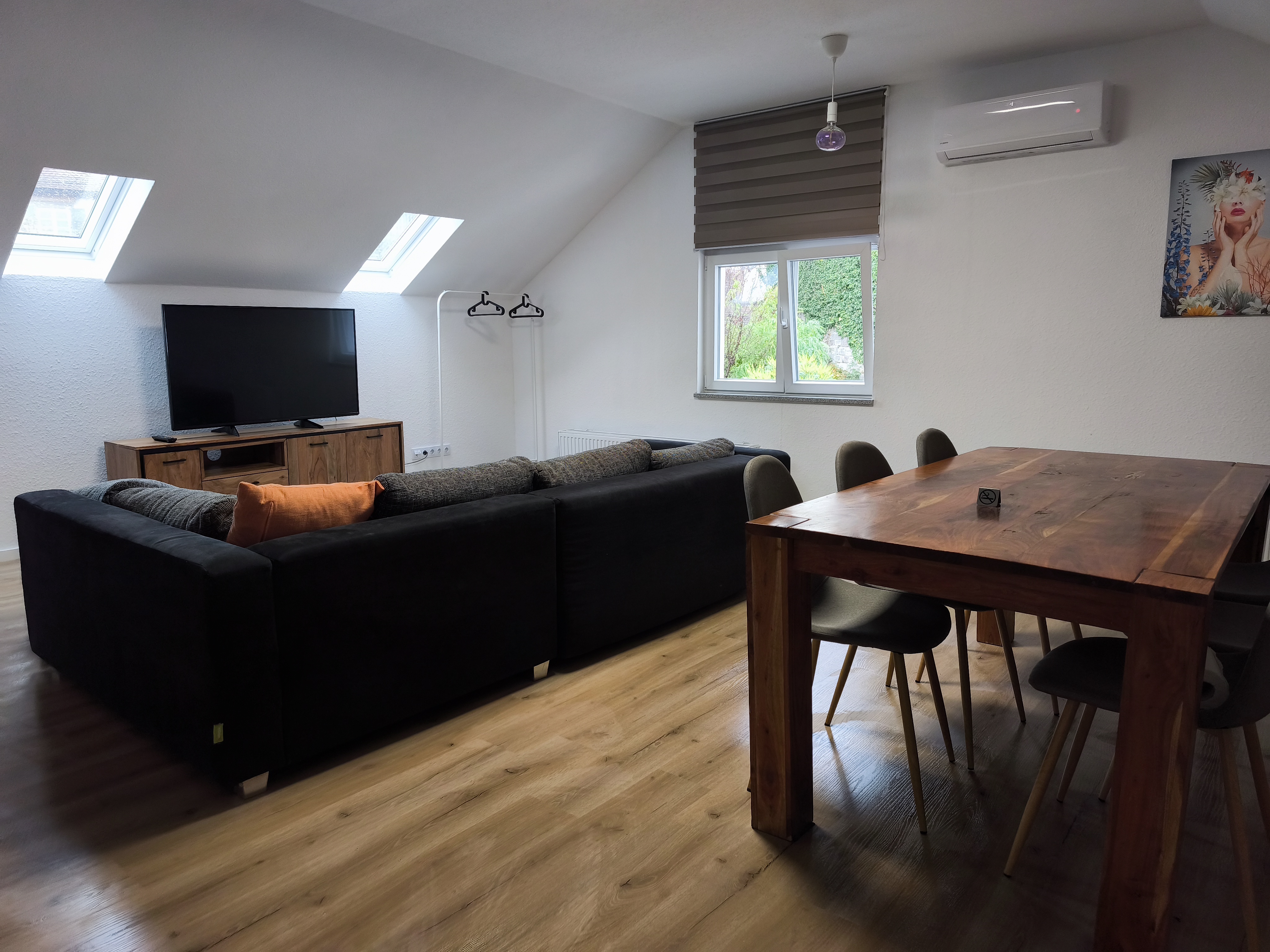 Monteurwohnung - Stuttgart / Kurpfalz / Odenwald ... - Wohnzimmer/Schlafzimmer 1 - Work & Travel 4