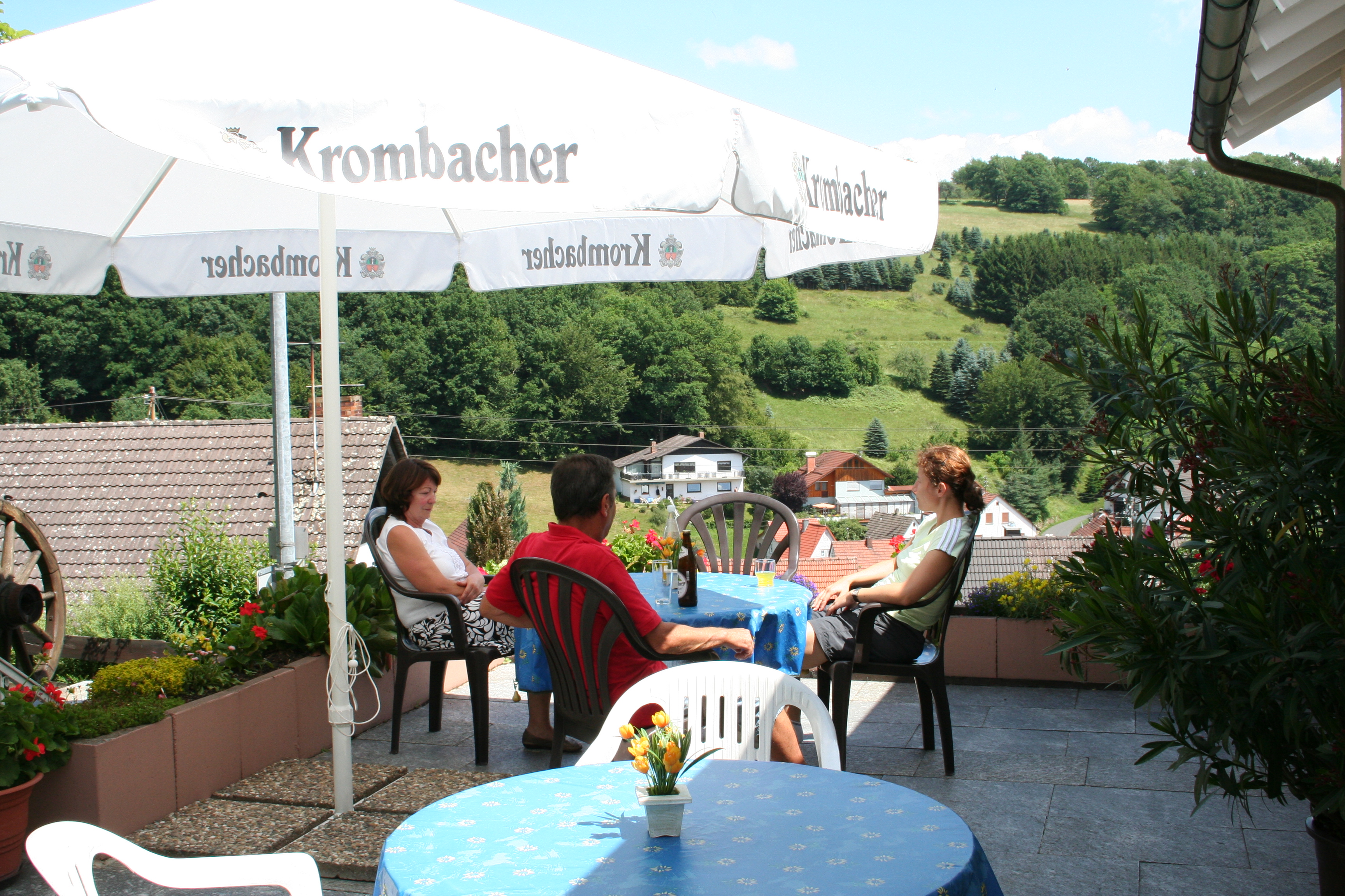 Monteurwohnung - Frammersbach Schwartel - Sonnenterrasse - Schöne und preiswerte Monteur-Unterkunft,nähe Lohr am Main