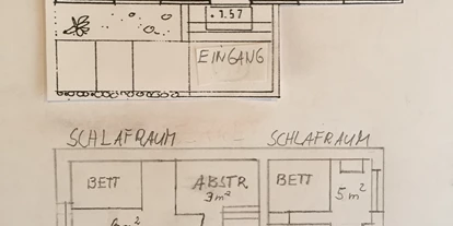 Monteurwohnung - Parkplatz: kostenlose Parkplätze in der Straße - Bremen-Umland - Ferienwohnung1 Grundriss  - Haus Silke