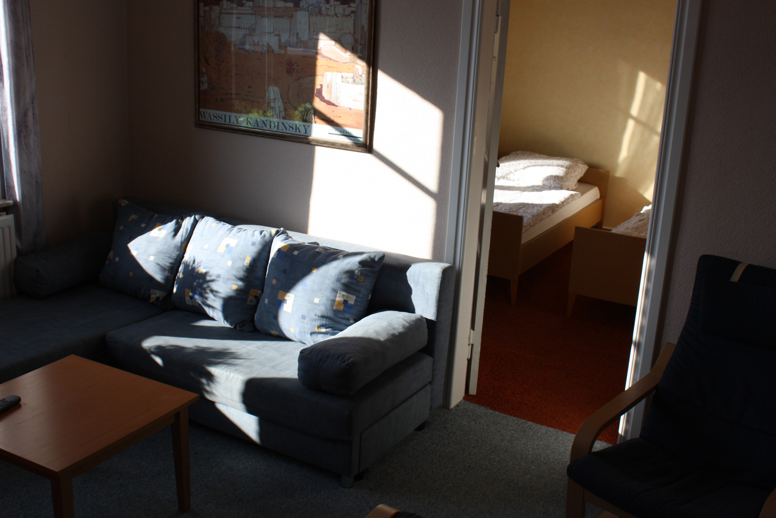 Monteurzimmer: Wohnzimmer OG - Ferienwohnung Buttemühle