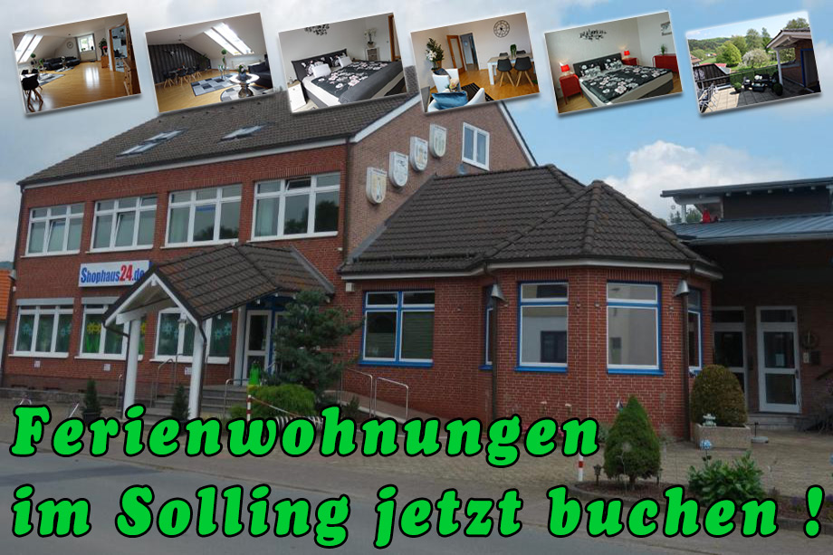 Monteurzimmer: Ferienwohnungen im Solling, Wesebergland - Großes Appartement in Niedersachsen Nähe Göttingen, für bis 5 Personen geeignet