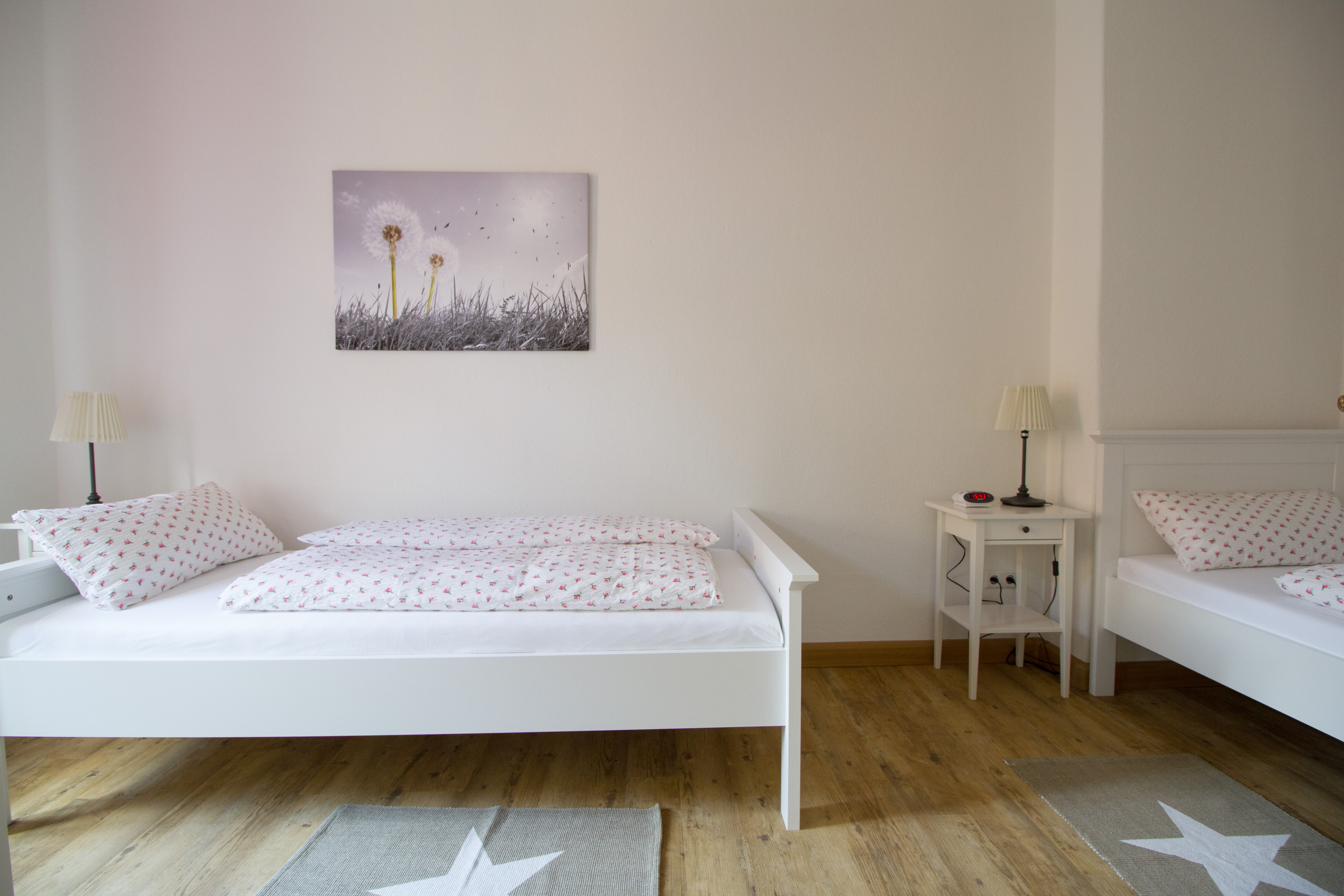 Monteurwohnung - Kühlschrank - Sachsen-Anhalt - Schlafzimmer - FeWo EULE 