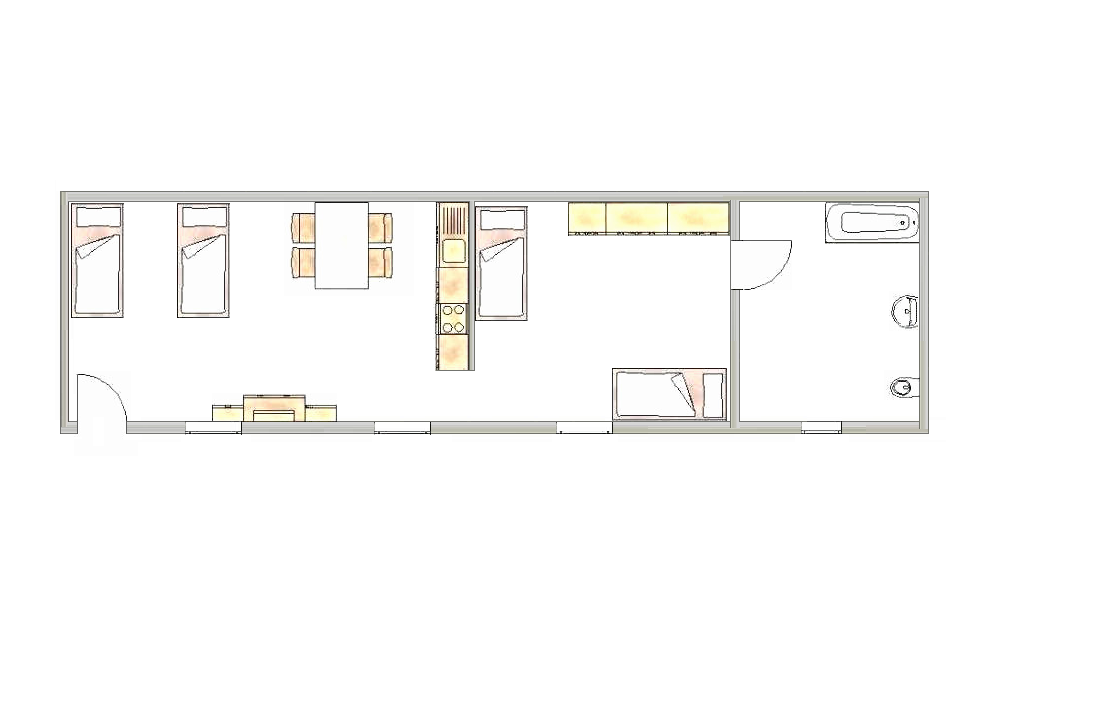 Monteurwohnung - Bettwäsche: Bettwäsche inklusive - Pfalz - Grundrisse - Monteurwohnung Worms City