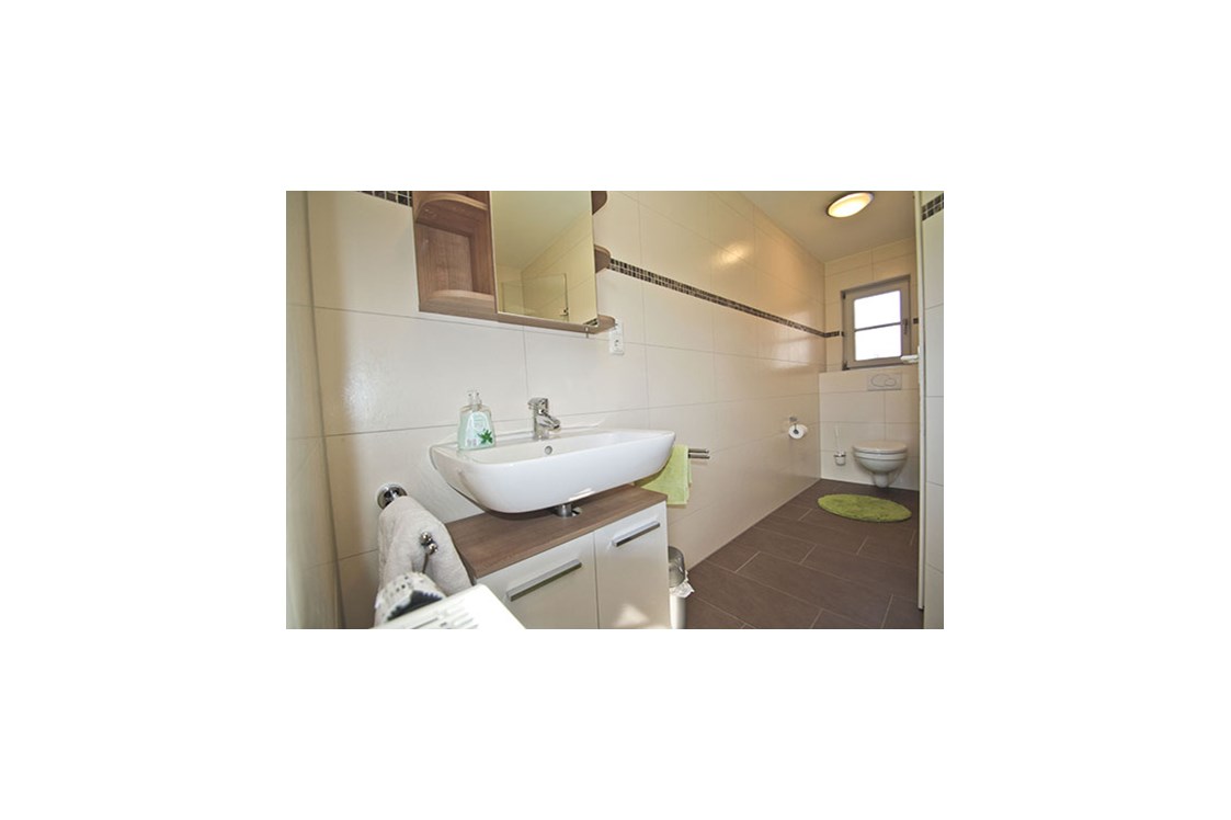 Monteurzimmer: Ferienwohnung Traunblick - WC - Ferienwohnungen und Apartments Zunhammer