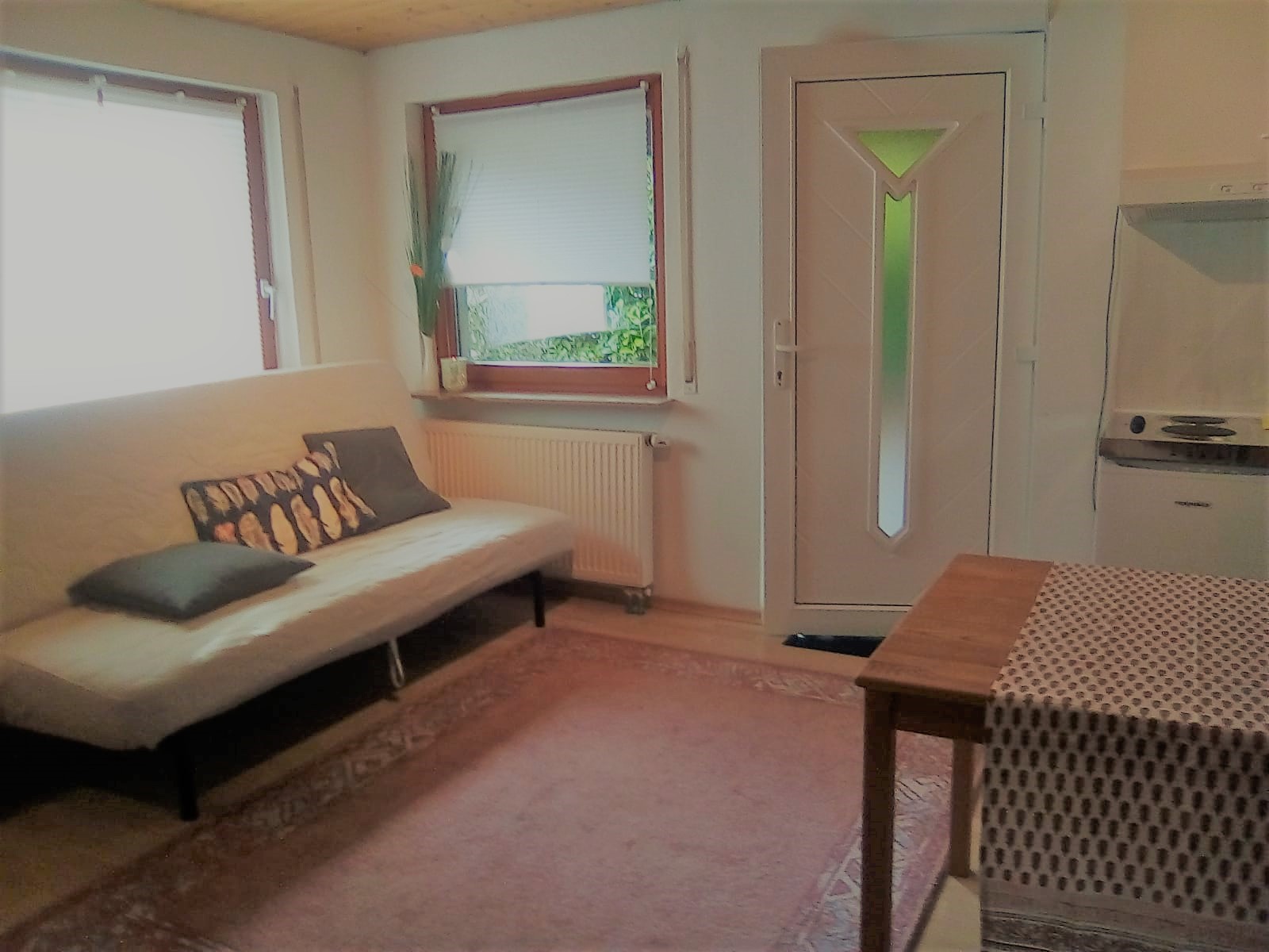 Monteurwohnung - PLZ 74420 (Deutschland) - Einzelzimmer mit Blick auf den Eingang - Mainhardter Wald Haus Geiger