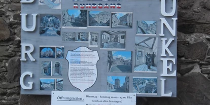 Monteurwohnung - PLZ 35781 (Deutschland) - Die mittelalterliche Burg Runkel zählt zu den Sehenswürdigkeiten der Stadt. - Dach-Studio Runkel