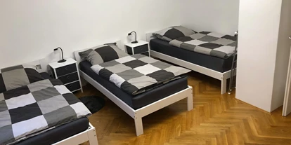 Monteurwohnung - Kaffeemaschine - Bielefeld - Schlafzimmer - Monteurwohnung mit zwei Schlafzimmern und Einzelbetten