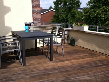 Monteurzimmer: Terrasse - Ferienwohnungen Stenzel in Laer bei Münster