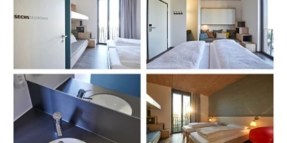 Monteurwohnung - PLZ 78315 (Deutschland) - Kategorie TEAM (günstigste Zimmerkategorie ohne TC (nur Waschbecken im Zimmer, Einzel Duschkabinen + WC auf gleicher Etage) für 1-4 Pers.  - Radhotel am Gleis
