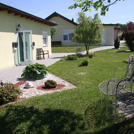 Monteurzimmer: Garten der Monteurunterkunft - SZU Amicalis GmbH Monteurwohnungen