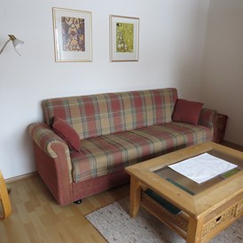 Monteurzimmer: gemütliche Couch - Ferienhaus Ziegler