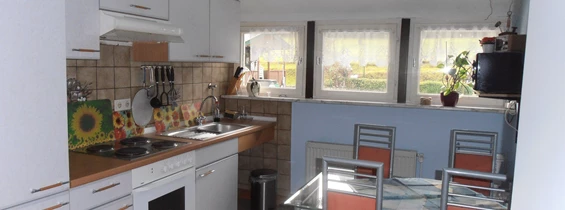 Monteurzimmer: Küche der Monteurwohnung - Montoersunterkünfte