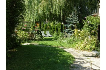 Monteurzimmer: Traumhaft schöner schattiger Garten, Ruheoase zum Erholen, Grillplatz vorhanden, absolute Ruhelage. - Pension Famiie Haiderer