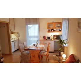 Monteurzimmer: Wohn und Essbereich - Galerie-Apartment