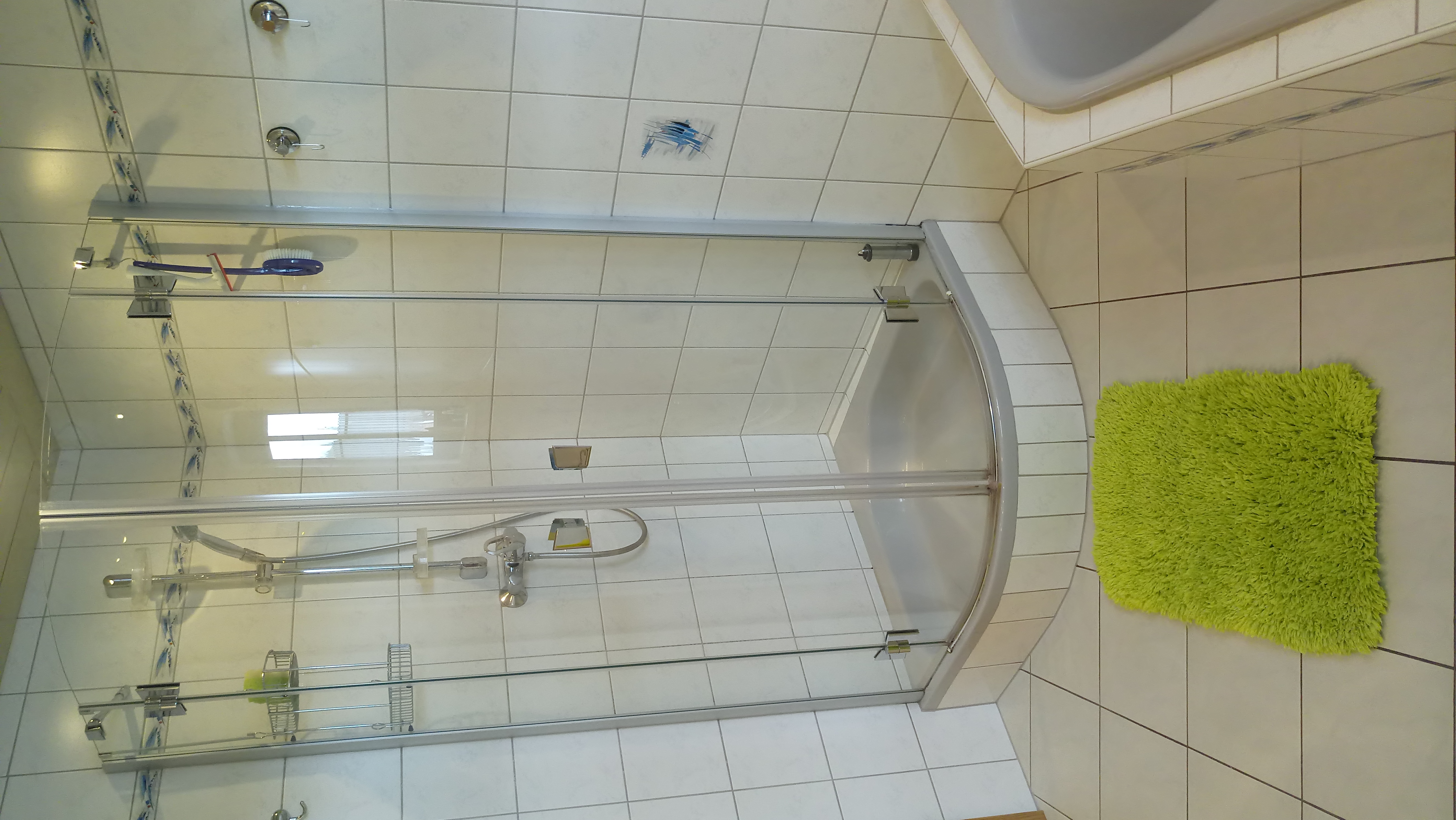 Monteurzimmer: Dusche der Monteurwohnung - Ferienwohnung Maiwald