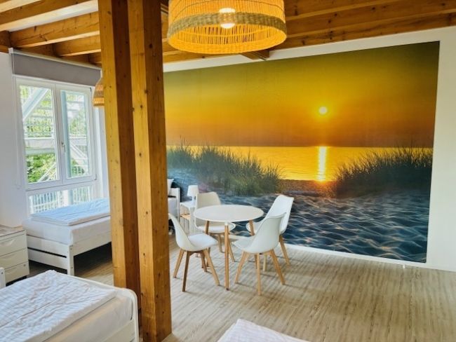 Monteurzimmer: Zimmer mit 4 Stück Einzel Betten  - mybrand boardinghouse Volksdorf