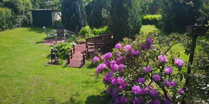 Monteurwohnung - Bettwäsche: Bettwäsche gegen Gebühr - Deutschland - Garten mit Teichterrasse - Ferienhaus in Berlin-Neu Venedig