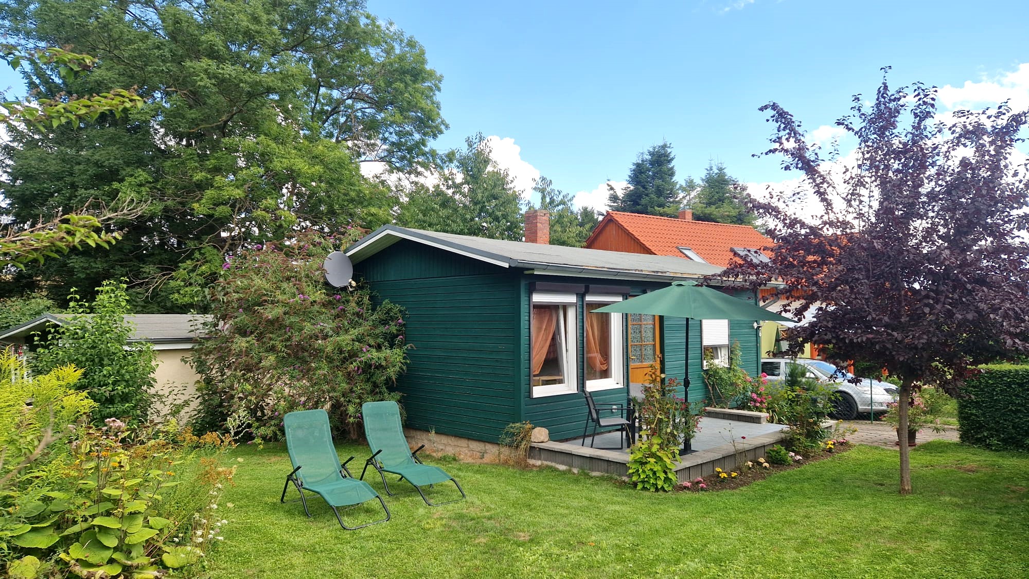 Monteurzimmer: Bungalow Nr. 3  mit 1 SZ bis 2 Pers. - Gästehaus Bruns im Harz