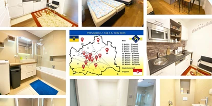 Monteurwohnung - PLZ 2482 (Österreich) - Fotocollage Petrus Top 4-5 - Senator-Flats Petrus