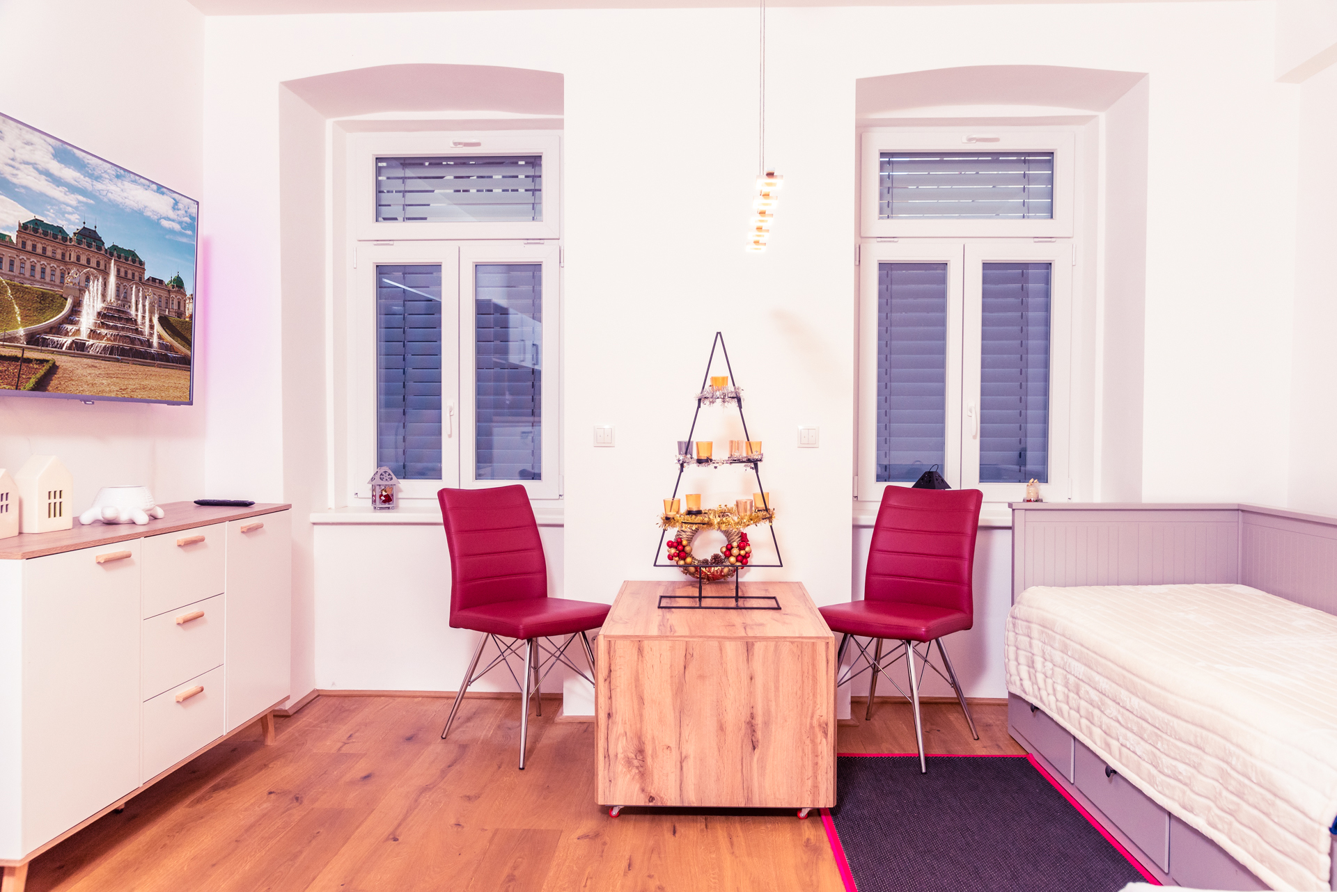 Monteurzimmer: Kardinal Nagl Schlafzimmer 3 Einzelbetten & Smart-TV Netflix-YouTube

Kardinal Nagl  bedroom 3 lits simples & Smart-TV Netflix-YouTube - Senator-Flats Kardinal Nagl