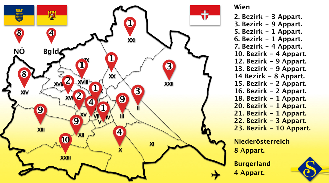 Monteurwohnung - TV - Weinviertel -  Senator-Flats Meidling