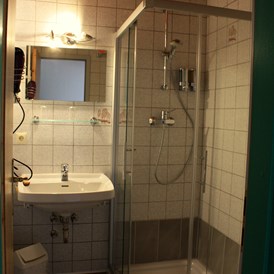 Monteurzimmer: Badezimmer in der Wohnung Landblick - Ferienwohnungen Ferienhof Meyer