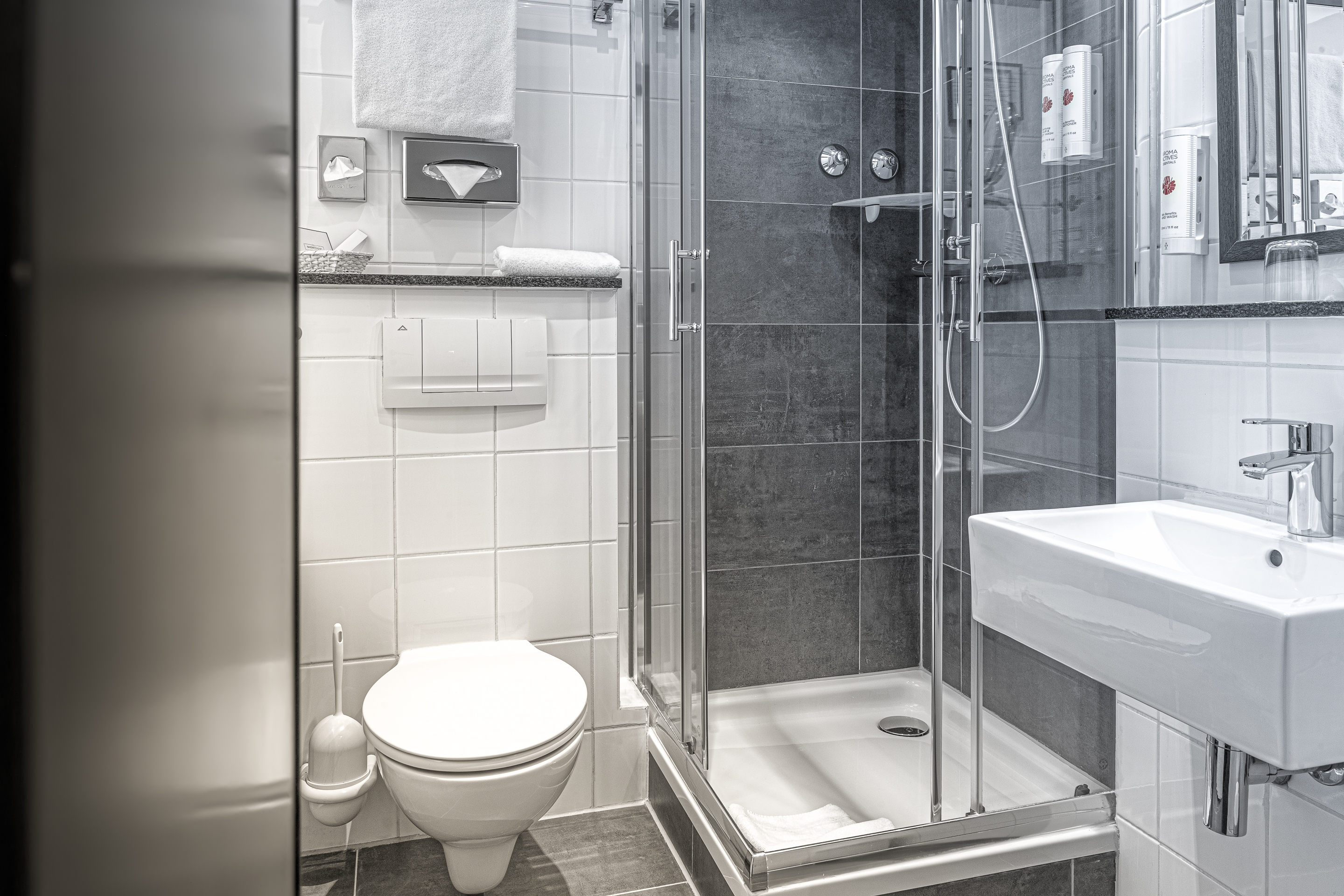 Monteurwohnung - Zimmertyp: Mehrbettzimmer - Heusenstamm - Badezimmer - Monteurzimmer im Bahnhofsviertel