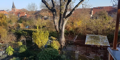 Monteurwohnung - Küche: Gemeinschaftsküche - Deutschland - Blick vom Balkon (Küche). Dies ist auch der Raucherbereich - Gästezimmer-Salzwedel