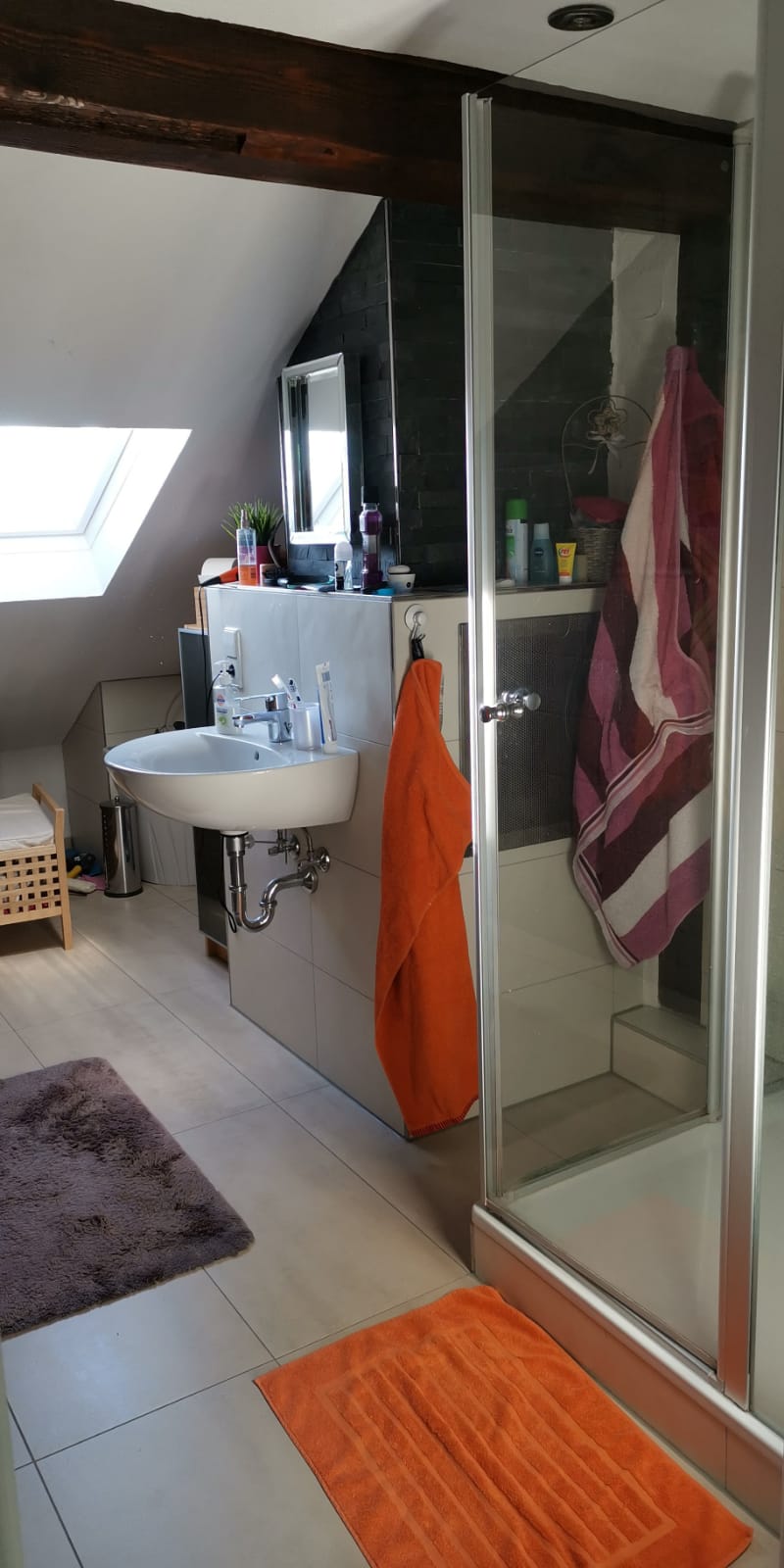 Monteurzimmer: Badezimmer - Appartement am Elzdamm nahe Freiburg/Europapark