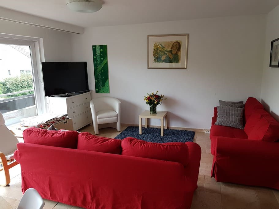 Monteurzimmer: Gemeinschafts Wohnzimmer - Schwaigern bei Heilbronn 2 Zimmer in Einfamilienhaus 