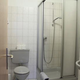 Monteurzimmer: Badezimmer - Tietjens Gasthof, sauberes Zimmer mit eigenem Badezimmer
