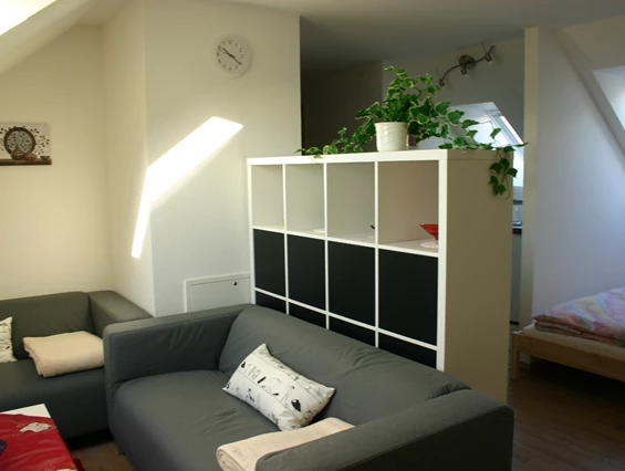 Monteurzimmer: Wohnung Dachgeschoss klein, Ansicht 1 - Ferienhaus Abel - top Ausstattung, zentrale Lage