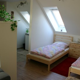 Monteurzimmer: Wohnung Dachgeschoss, klein Ansicht 2 - Ferienhaus Abel - top Ausstattung, zentrale Lage