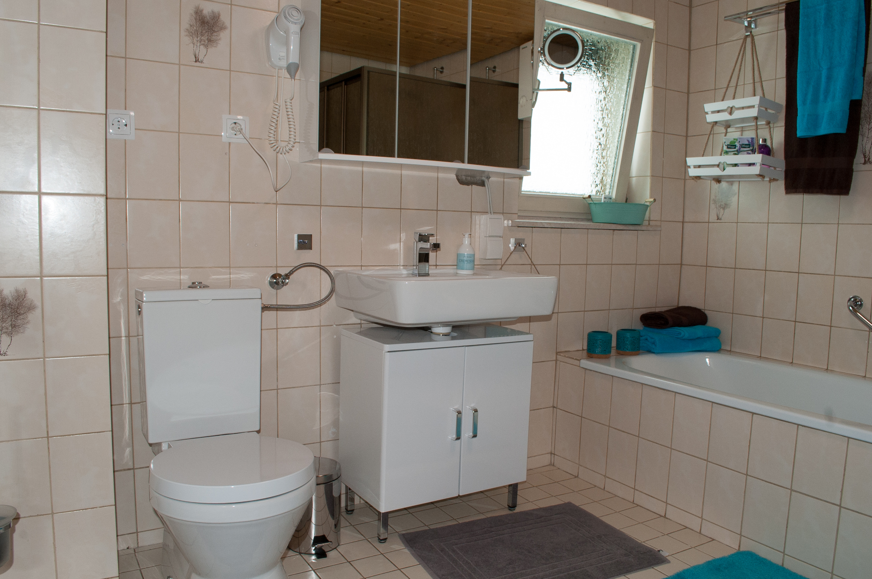 Monteurzimmer: Badezimmer - Haus Sohl am Rothaarsteig