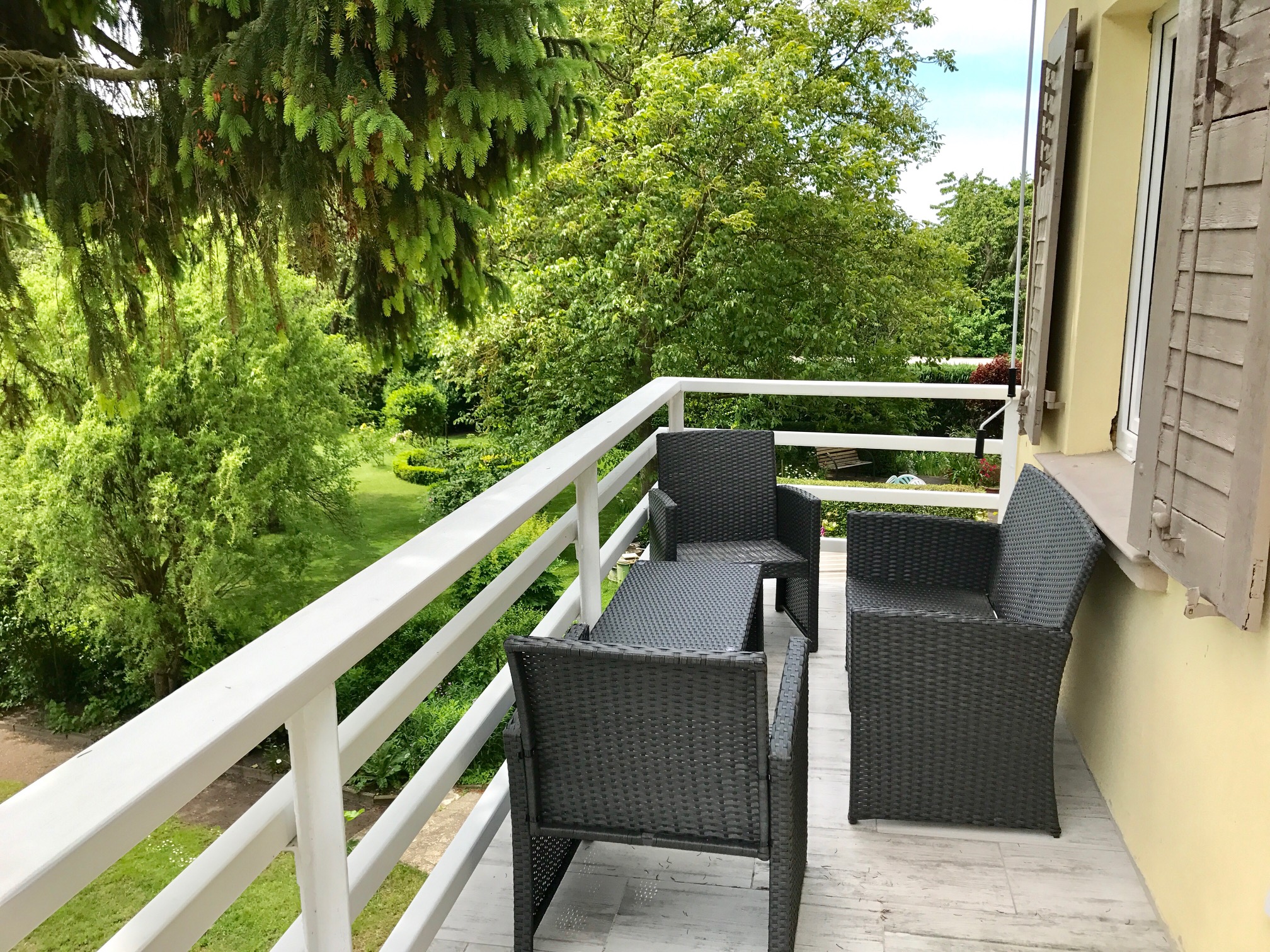 Monteurzimmer: Balkon - Ferienwohnung Mecklenburg
