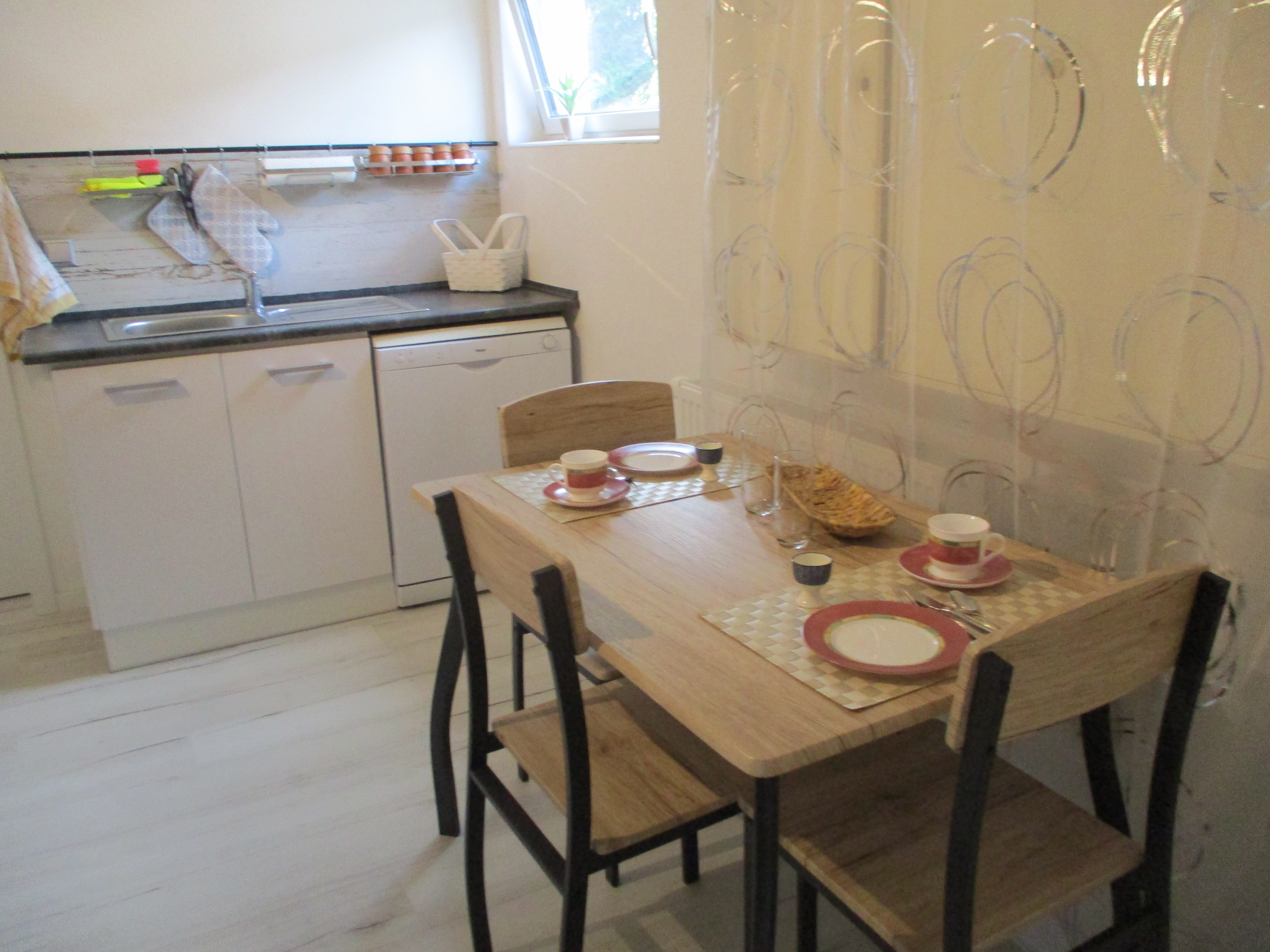 Monteurwohnung - Kulmbach - Essplatz ,Spülmaschine,Spülbecken - Wruck,bei alf und inge