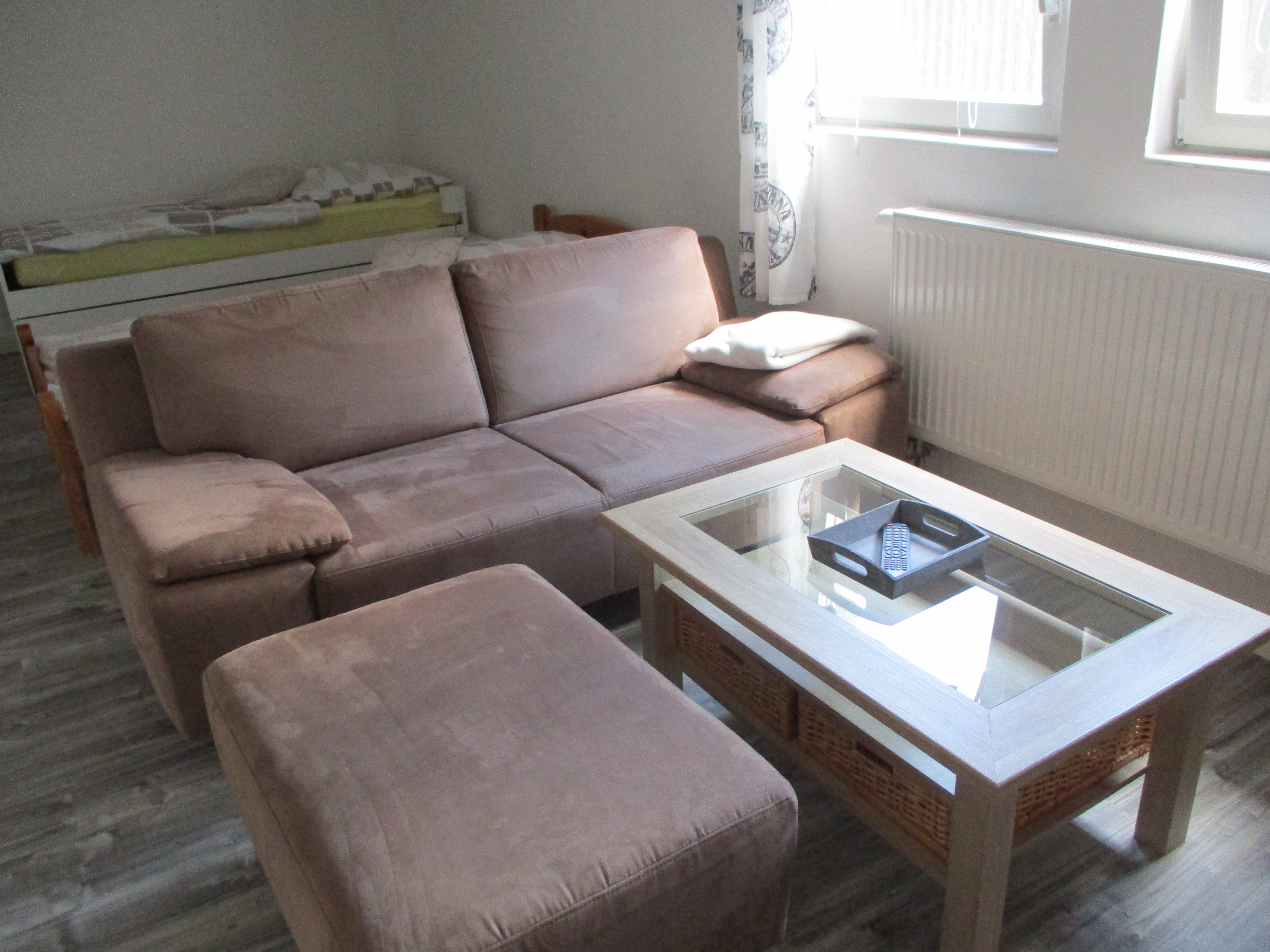 Monteurzimmer: Sitzplatz mit Tisch - Wruck,bei alf und inge